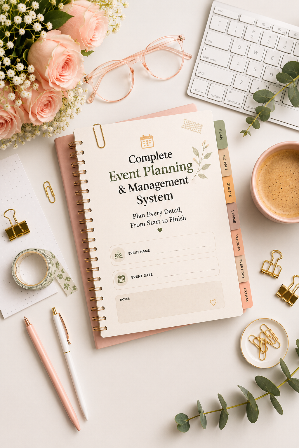 The Ultimate Event Planner & Organizer — 25 Canva Editable Templates
